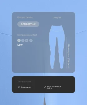 Legginsy Comfortlux z wysokim stanem i długością do kostek