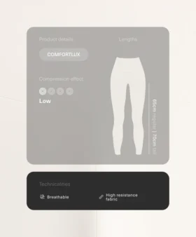 Legginsy Comfortlux z wysokim stanem i długością do kostek