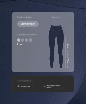 Legginsy Comfortlux z wysokim stanem i długością do kostek Legginsy Comfortlux z wysokim stanem i długością do kostek