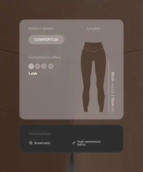 Legginsy Comfortlux z wysokim stanem i długością do kostek Legginsy Comfortlux z wysokim stanem i długością do kostek
