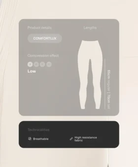 Legginsy Comfortlux z wysokim stanem i prążkowanym wykończeniem, długość do kostek 65 cm Legginsy Comfortlux z wysokim stanem i prążkowanym wykończeniem, długość do kostek 65 cm
