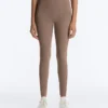 Legginsy Comfortlux z wysokim stanem i wykończeniem typu hemstitch, sięgające do kostek