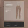 Legginsy Comfortlux z wysokim stanem i wykończeniem typu hemstitch, sięgające do kostek