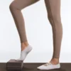 Legginsy Comfortlux z wysokim stanem i wykończeniem typu hemstitch, sięgające do kostek