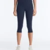 Legginsy Comfortlux z wysokim stanem, sięgające do kolan, o długości 40 cm