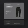 Legginsy Comfortlux z wysokim stanem, sięgające do kolan, o długości 40 cm