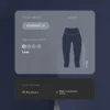 Legginsy Comfortlux z wysokim stanem, sięgające do kolan, o długości 40 cm