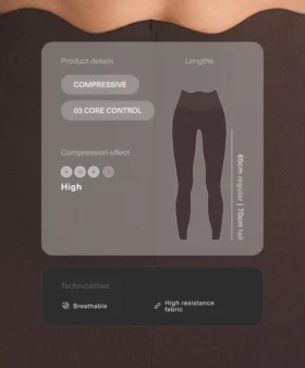 Legginsy do kostek z Core Control, kompresyjne, modelujące sylwetkę, z falistym wykończeniem Legginsy do kostek z Core Control, kompresyjne, modelujące sylwetkę, z falistym wykończeniem