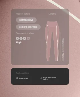 Legginsy do kostek z wysokim stanem, Compressive, modelujące sylwetkę, z kontrastowymi detalami Legginsy do kostek z wysokim stanem, Compressive, modelujące sylwetkę, z kontrastowymi detalami