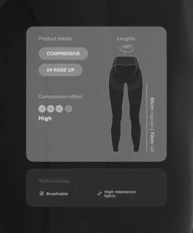 Legginsy kompresyjne Raise Up, sięgające do kostek Legginsy kompresyjne Raise Up, sięgające do kostek