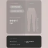 Legginsy kompresyjne z wysokim stanem i kontrastowymi wykończeniami, sięgające do kostek Legginsy kompresyjne z wysokim stanem i kontrastowymi wykończeniami, sięgające do kostek