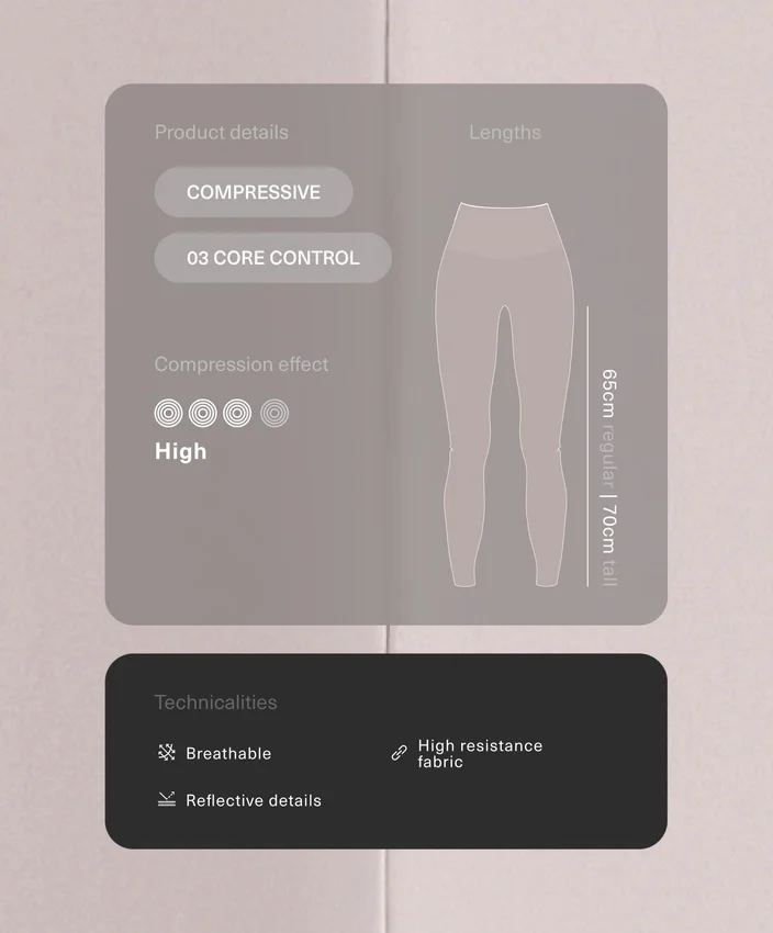 Legginsy kompresyjne z wysokim stanem i kontrastowymi wykończeniami, sięgające do kostek Legginsy kompresyjne z wysokim stanem i kontrastowymi wykończeniami, sięgające do kostek
