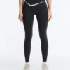 Legginsy Perfect-Adapt z wysokim stanem i długością do kostek, z kontrastowymi detalami