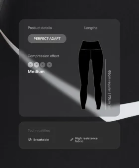 Legginsy Perfect-Adapt z wysokim stanem i długością do kostek, z kontrastowymi detalami Legginsy Perfect-Adapt z wysokim stanem i długością do kostek, z kontrastowymi detalami