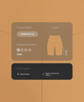 Legginsy rowerowe Comfortlux z wysokim stanem o długości 20 cm Legginsy rowerowe Comfortlux z wysokim stanem o długości 20 cm