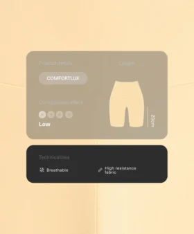 Legginsy rowerowe Comfortlux z wysokim stanem o długości 20 cm Legginsy rowerowe Comfortlux z wysokim stanem o długości 20 cm