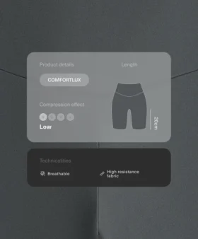 Legginsy rowerowe Comfortlux z wysokim stanem o długości 20 cm Legginsy rowerowe Comfortlux z wysokim stanem o długości 20 cm