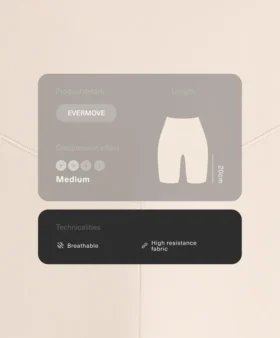 Legginsy rowerowe Evermove z wysokim stanem (20 cm) Legginsy rowerowe Evermove z wysokim stanem (20 cm)