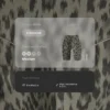 Legginsy rowerowe Evermove z wysokim stanem 20 cm w panterkę