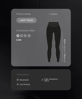 Legginsy z wysokim stanem, sięgające do kostek, o lekkim dotyku i wycięciu w kształcie litery V, 65 cm Legginsy z wysokim stanem, sięgające do kostek, o lekkim dotyku i wycięciu w kształcie litery V, 65 cm