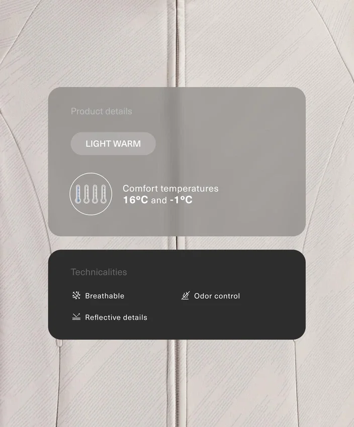 Lekka, ciepła kurtka techniczna z elementami odblaskowymi Lekka, ciepła kurtka techniczna z elementami odblaskowymi