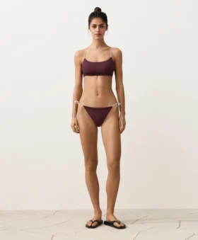 Majtki bikini o średnim stopniu zakrycia z wiązaniem