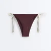 Majtki bikini o średnim stopniu zakrycia z wiązaniem