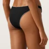 Majtki bikini o średnim stopniu zakrycia z wycięciem w kształcie litery U i lamówką