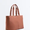 Miękka torba typu shopper z zamkiem Miękka torba typu shopper z zamkiem