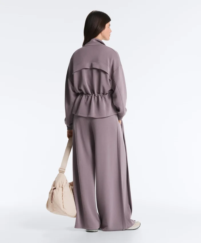 Soft Touch Modal Jacket with Adjustable Waist and High Collar Soft Touch Modal Jacket with Adjustable Waist and High Collar