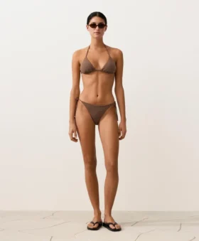 Mini trójkątny top bikini w groszki Mini trójkątny top bikini w groszki