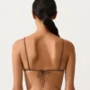 Mini trójkątny top bikini w groszki Mini trójkątny top bikini w groszki