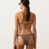 Mini trójkątny top bikini w groszki Mini trójkątny top bikini w groszki