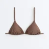 Mini trójkątny top bikini w groszki Mini trójkątny top bikini w groszki