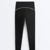 Odblaskowe legginsy do kostek z wysokim stanem i Compressive Core Control Odblaskowe legginsy do kostek z wysokim stanem i Compressive Core Control