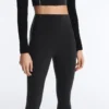 Odblaskowe legginsy do kostek z wysokim stanem i Compressive Core Control Odblaskowe legginsy do kostek z wysokim stanem i Compressive Core Control