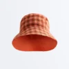 Odwracalny kapelusz typu bucket z mieszanki bawełny w kratkę Odwracalny kapelusz typu bucket z mieszanki bawełny w kratkę