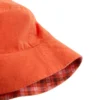 Odwracalny kapelusz typu bucket z mieszanki bawełny w kratkę Odwracalny kapelusz typu bucket z mieszanki bawełny w kratkę
