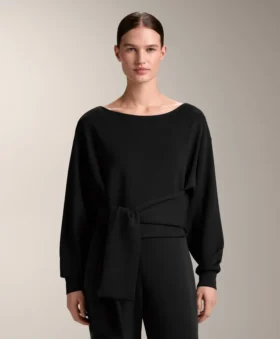 Soft Touch bluza z węzłem z modalu