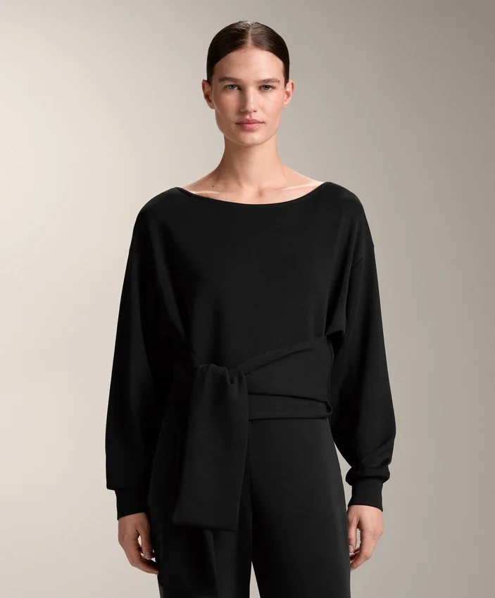 Soft Touch bluza z węzłem z modalu Soft Touch bluza z węzłem z modalu