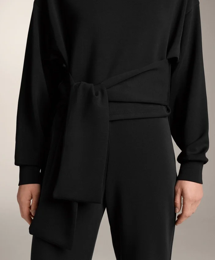 Soft Touch bluza z węzłem z modalu Soft Touch bluza z węzłem z modalu