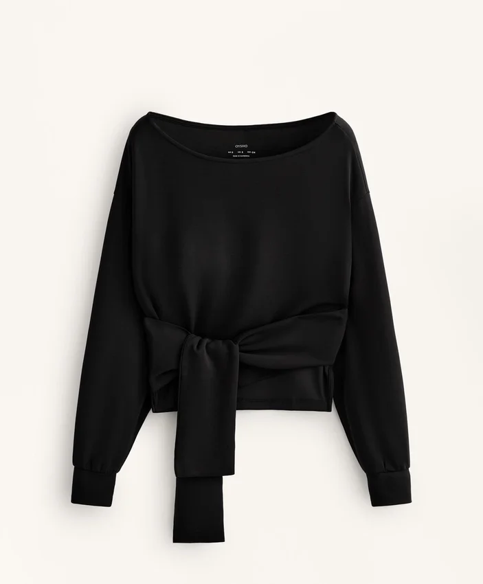 Soft Touch bluza z węzłem z modalu Soft Touch bluza z węzłem z modalu