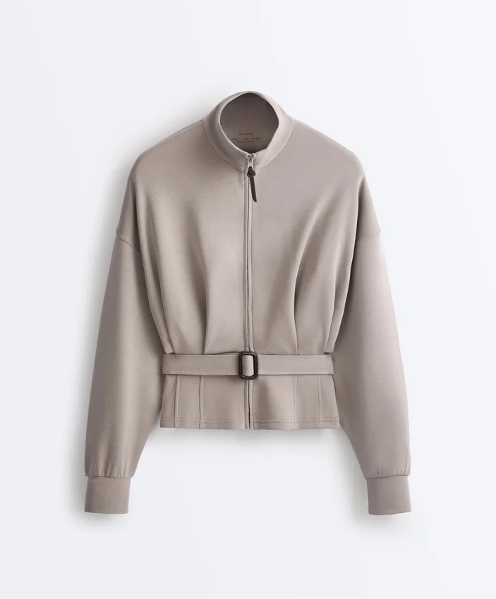 Soft Touch Kurtka z paskiem gorsetowym z modalu Soft Touch Kurtka z paskiem gorsetowym z modalu