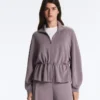 Soft Touch Modal Jacket with Adjustable Waist and High Collar Soft Touch Modal Jacket with Adjustable Waist and High Collar