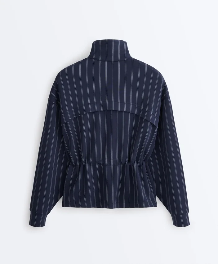 Soft Touch Modal Jacket with Adjustable Waist and High Collar Soft Touch Modal Jacket with Adjustable Waist and High Collar