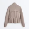 Soft Touch Modal Jacket with Adjustable Waist and High Collar Soft Touch Modal Jacket with Adjustable Waist and High Collar