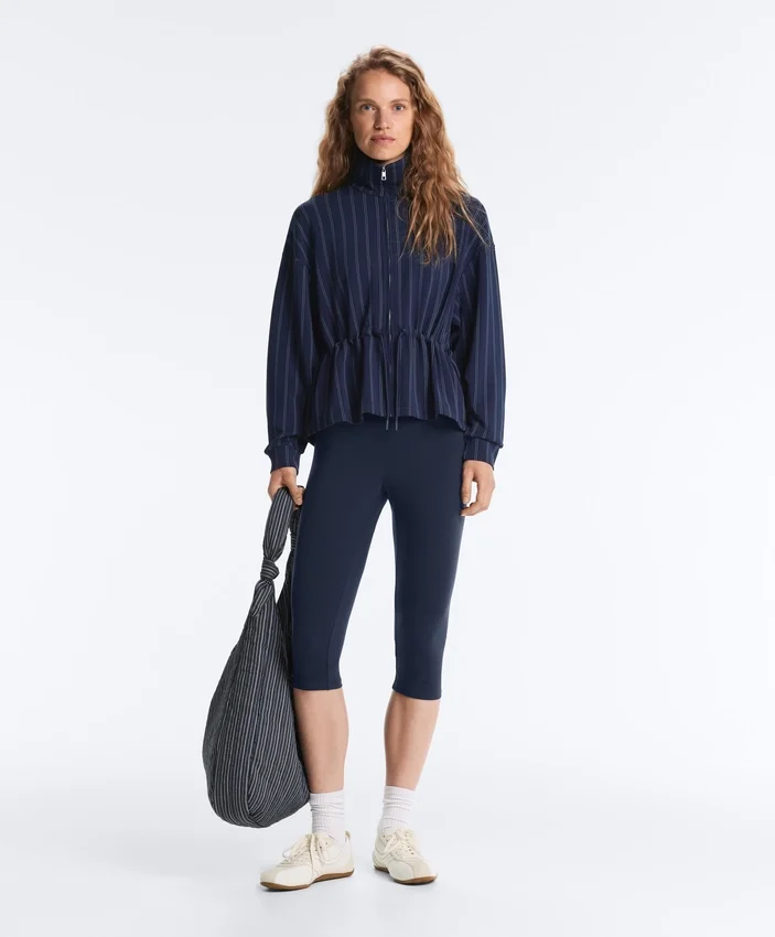 Soft Touch Modal Jacket with Adjustable Waist and High Collar Soft Touch Modal Jacket with Adjustable Waist and High Collar