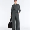 Soft Touch Modal Jacket with Adjustable Waist and High Collar Soft Touch Modal Jacket with Adjustable Waist and High Collar