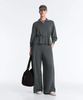 Soft Touch Modal Jacket with Adjustable Waist and High Collar