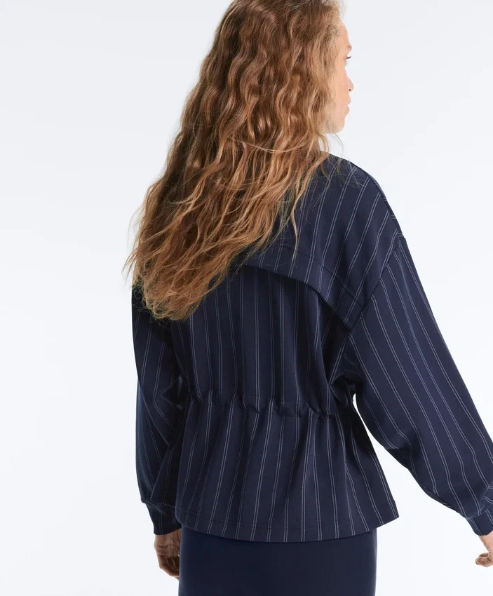 Soft Touch Modal Jacket with Adjustable Waist and High Collar Soft Touch Modal Jacket with Adjustable Waist and High Collar